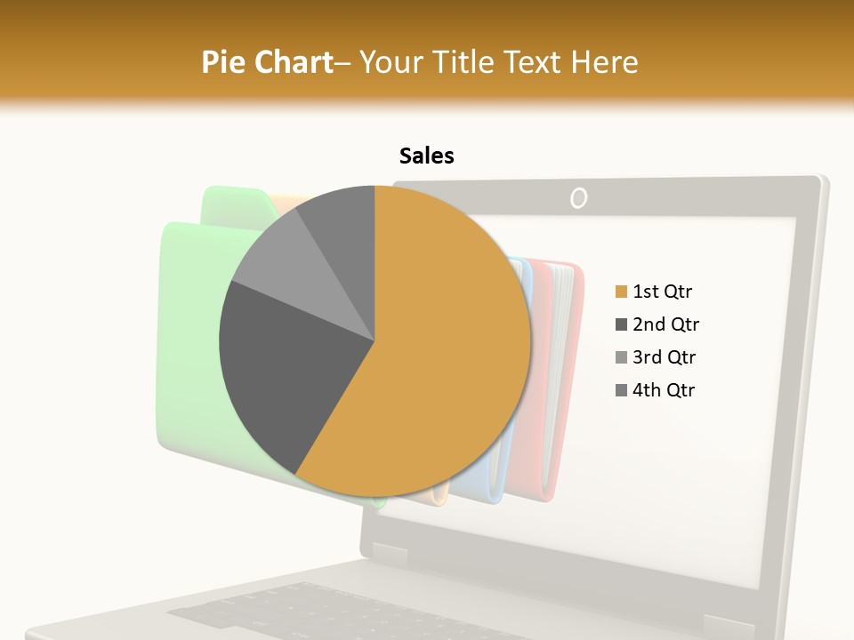 Internet Computer Yellow PowerPoint Template