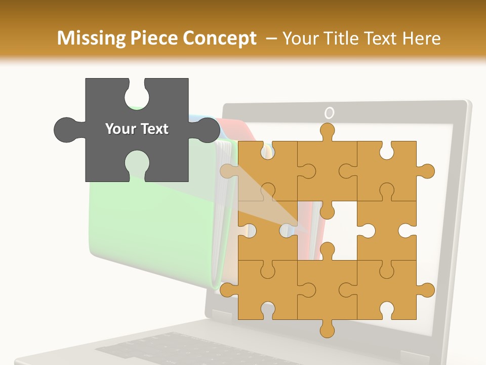 Internet Computer Yellow PowerPoint Template