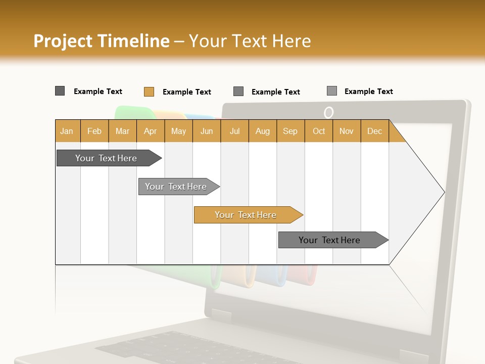 Internet Computer Yellow PowerPoint Template