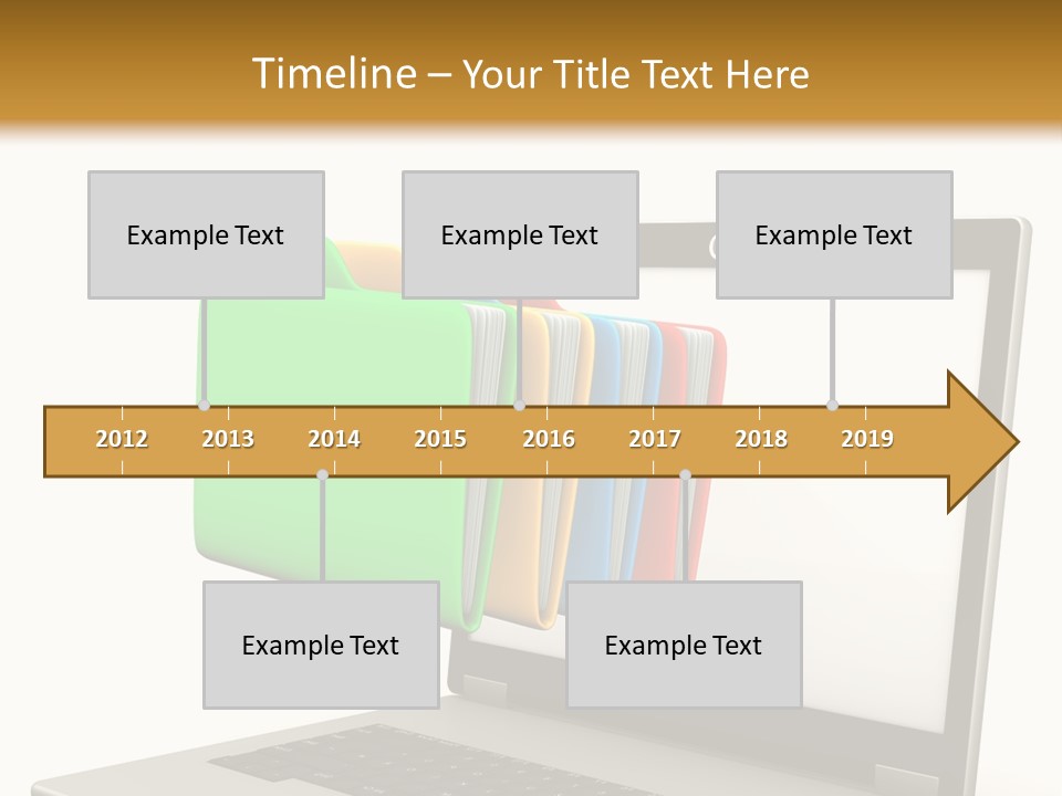 Internet Computer Yellow PowerPoint Template