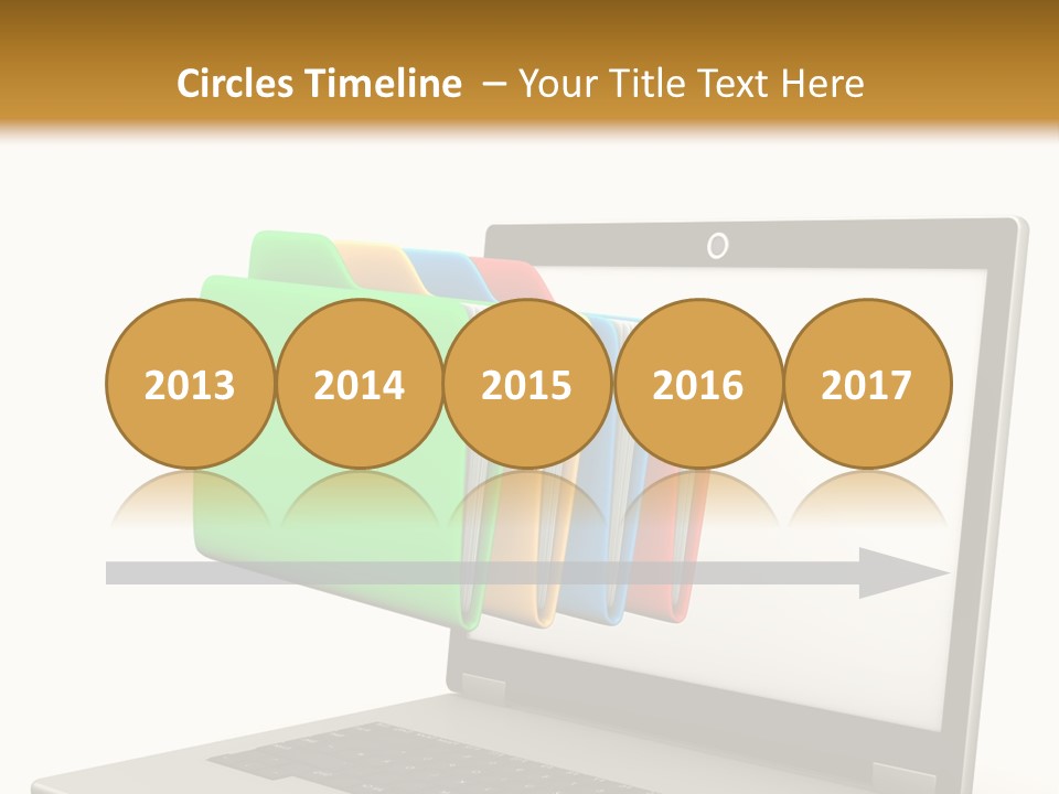 Internet Computer Yellow PowerPoint Template