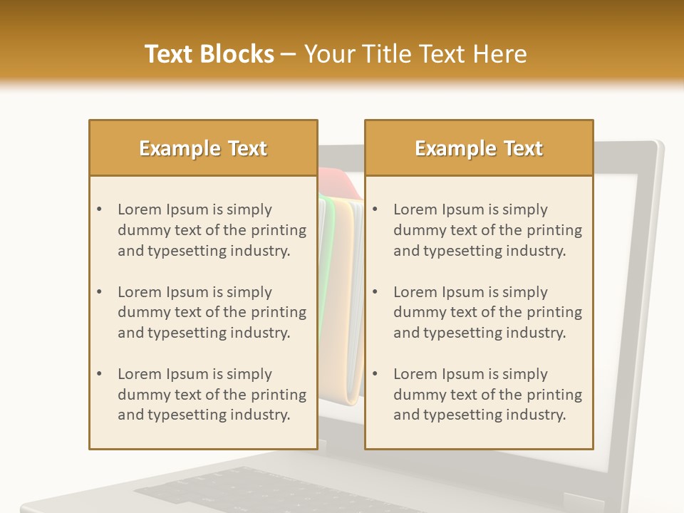 Internet Computer Yellow PowerPoint Template