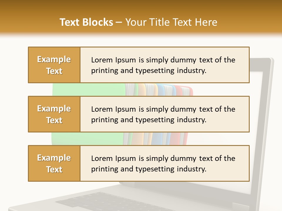 Internet Computer Yellow PowerPoint Template