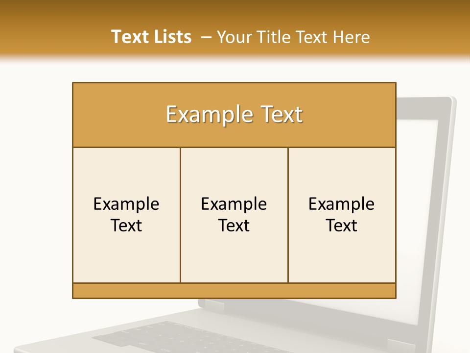 Internet Computer Yellow PowerPoint Template