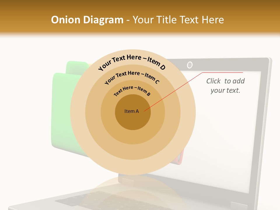 Internet Computer Yellow PowerPoint Template
