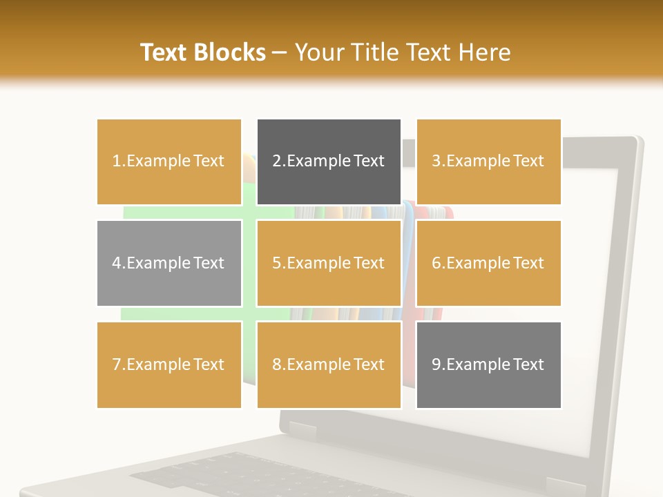 Internet Computer Yellow PowerPoint Template