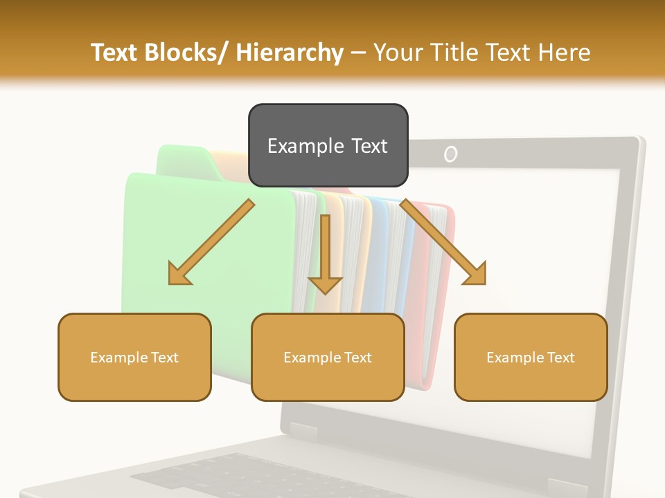 Internet Computer Yellow PowerPoint Template