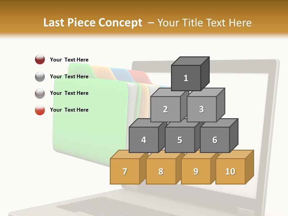 Internet Computer Yellow PowerPoint Template