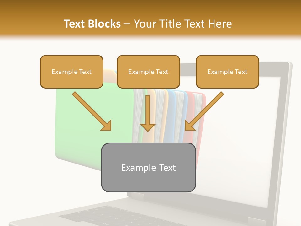 Internet Computer Yellow PowerPoint Template