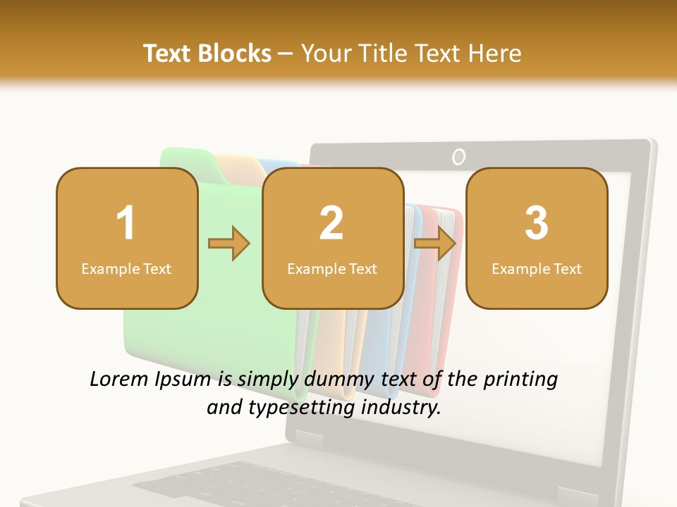 Internet Computer Yellow PowerPoint Template