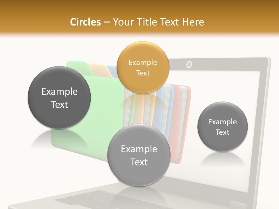 Internet Computer Yellow PowerPoint Template