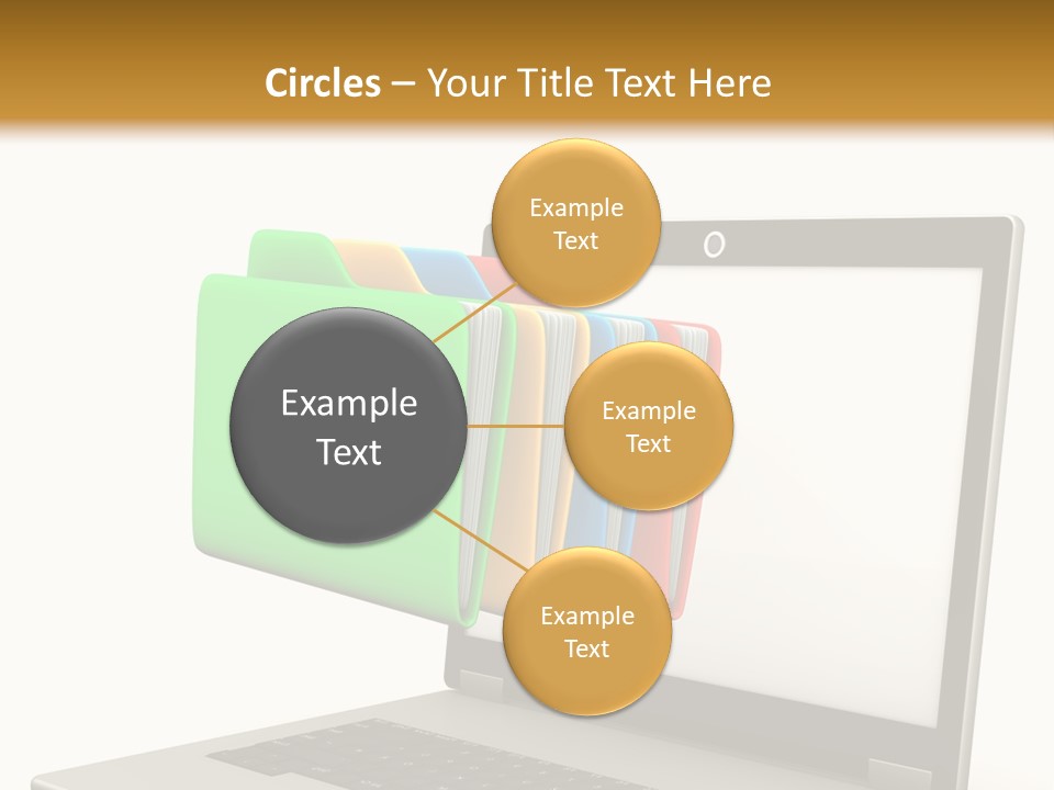 Internet Computer Yellow PowerPoint Template