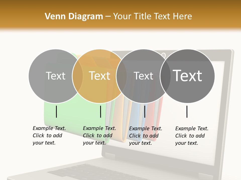 Internet Computer Yellow PowerPoint Template
