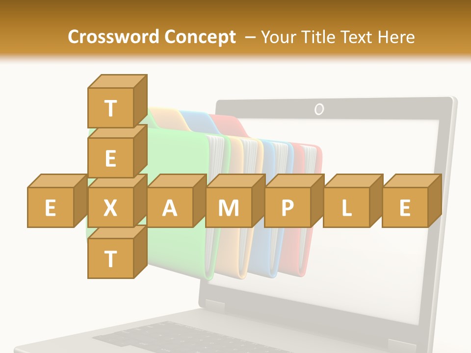 Internet Computer Yellow PowerPoint Template