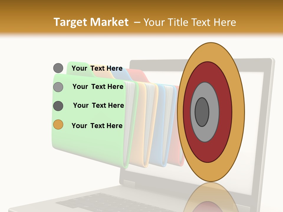 Internet Computer Yellow PowerPoint Template