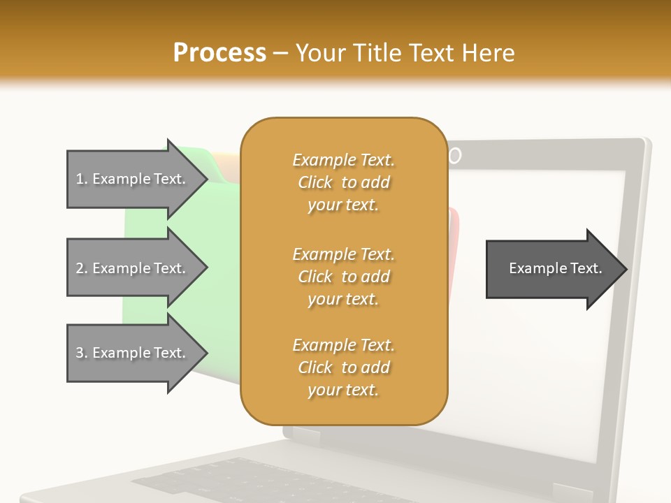 Internet Computer Yellow PowerPoint Template