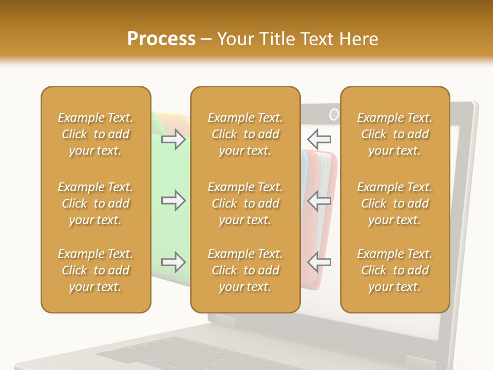 Internet Computer Yellow PowerPoint Template