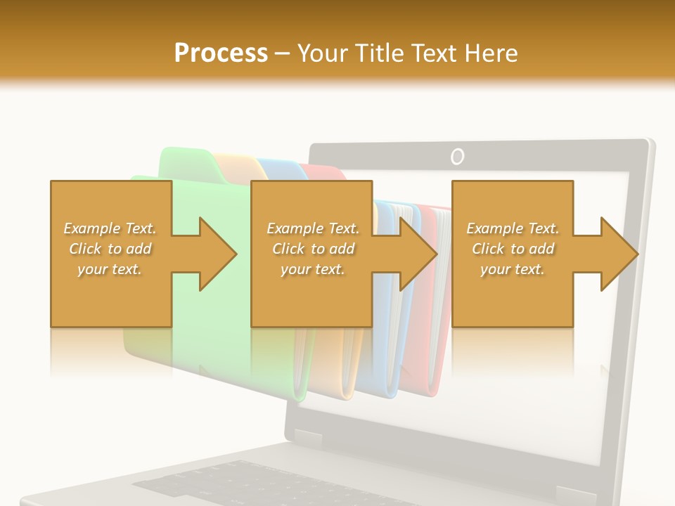 Internet Computer Yellow PowerPoint Template