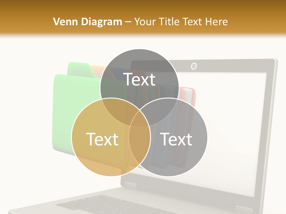 Internet Computer Yellow PowerPoint Template