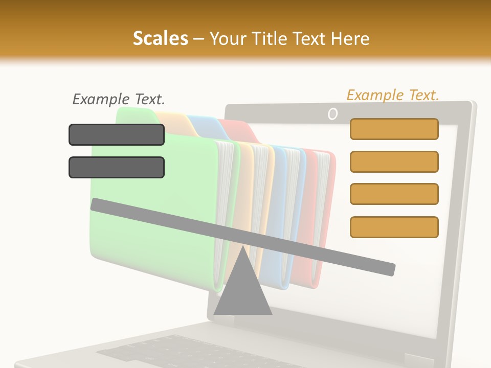 Internet Computer Yellow PowerPoint Template