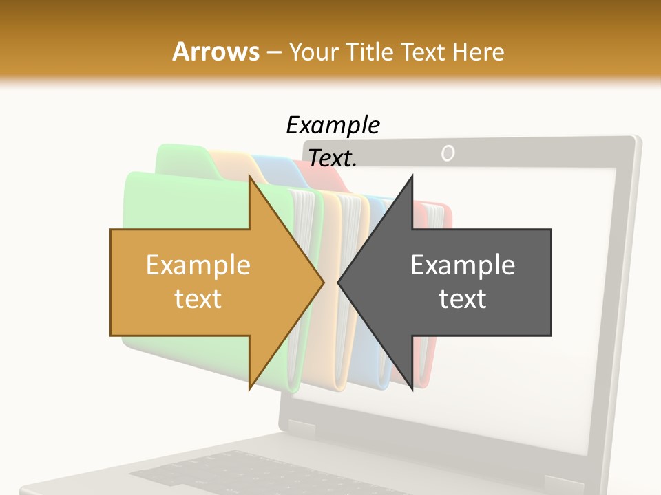 Internet Computer Yellow PowerPoint Template