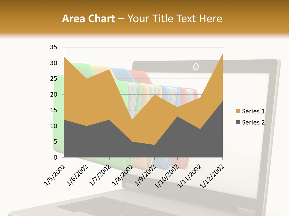 Internet Computer Yellow PowerPoint Template