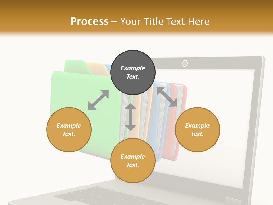 Internet Computer Yellow PowerPoint Template