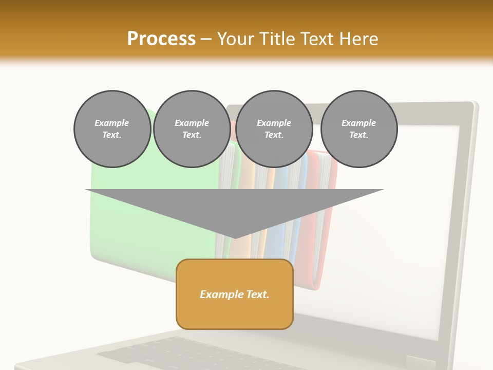 Internet Computer Yellow PowerPoint Template