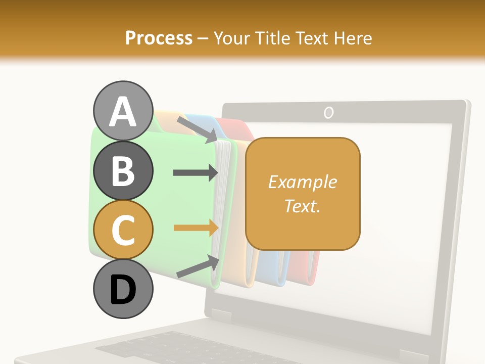 Internet Computer Yellow PowerPoint Template
