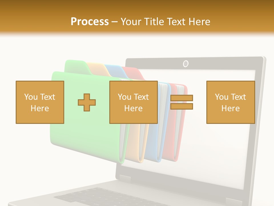 Internet Computer Yellow PowerPoint Template