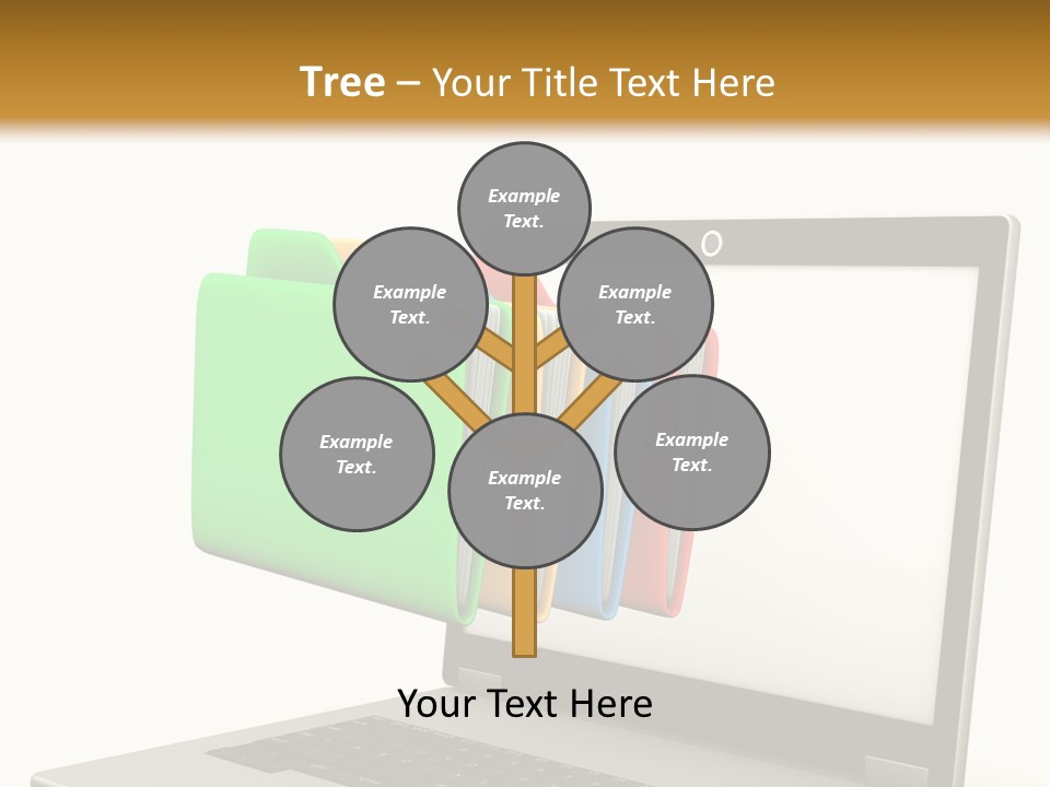Internet Computer Yellow PowerPoint Template
