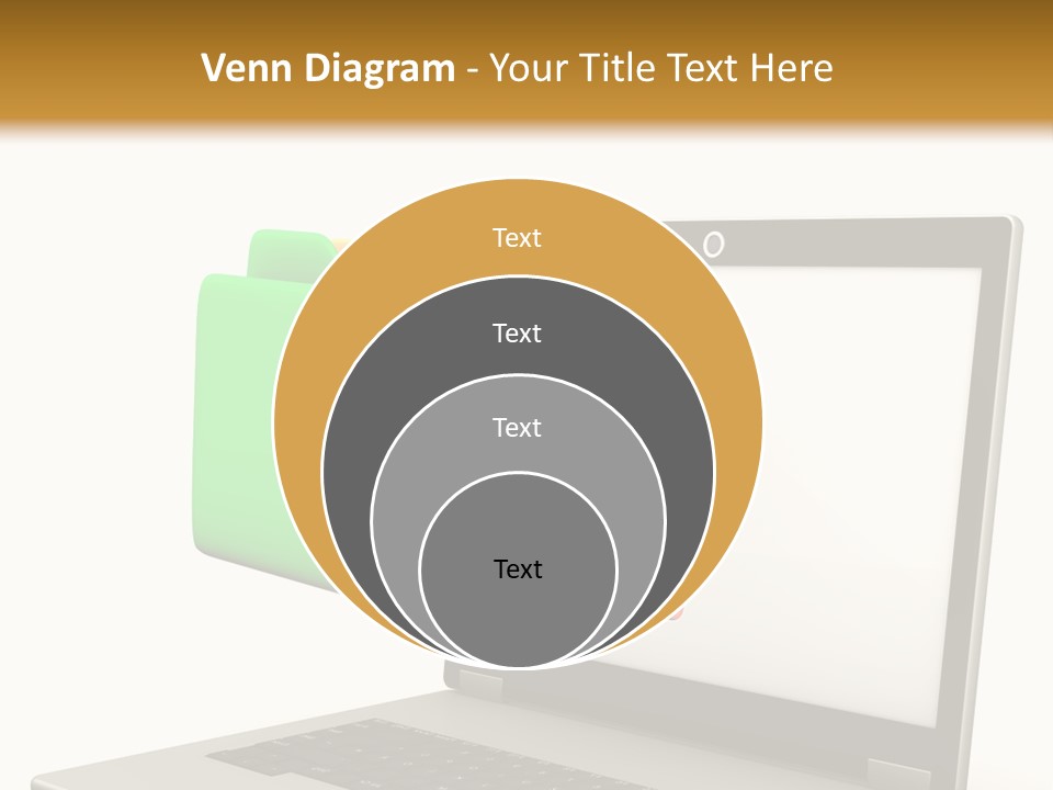 Internet Computer Yellow PowerPoint Template