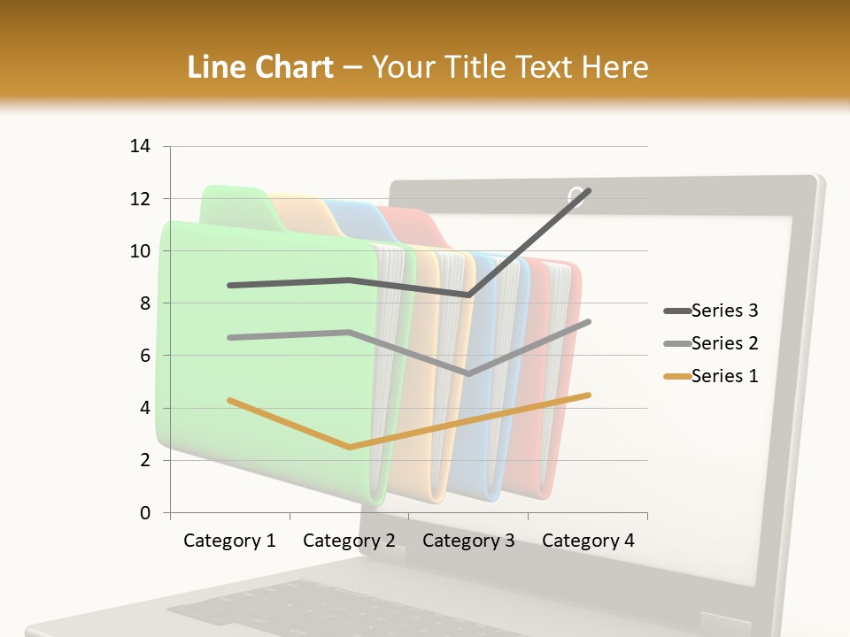Internet Computer Yellow PowerPoint Template