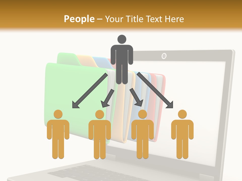 Internet Computer Yellow PowerPoint Template