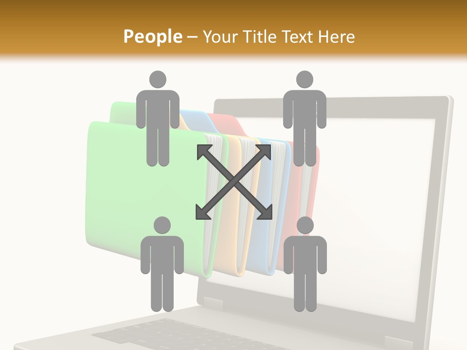 Internet Computer Yellow PowerPoint Template