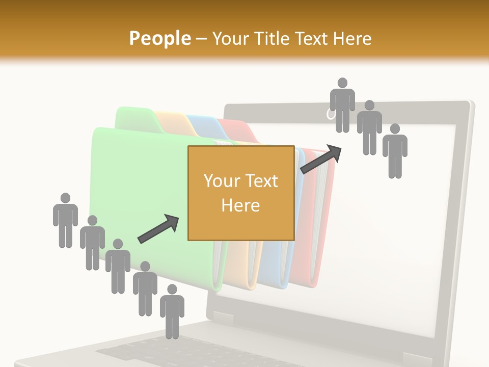 Internet Computer Yellow PowerPoint Template