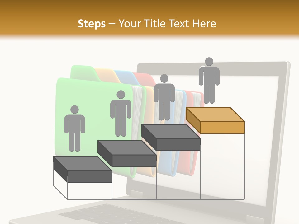 Internet Computer Yellow PowerPoint Template