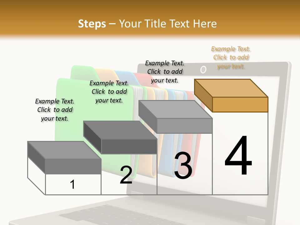 Internet Computer Yellow PowerPoint Template