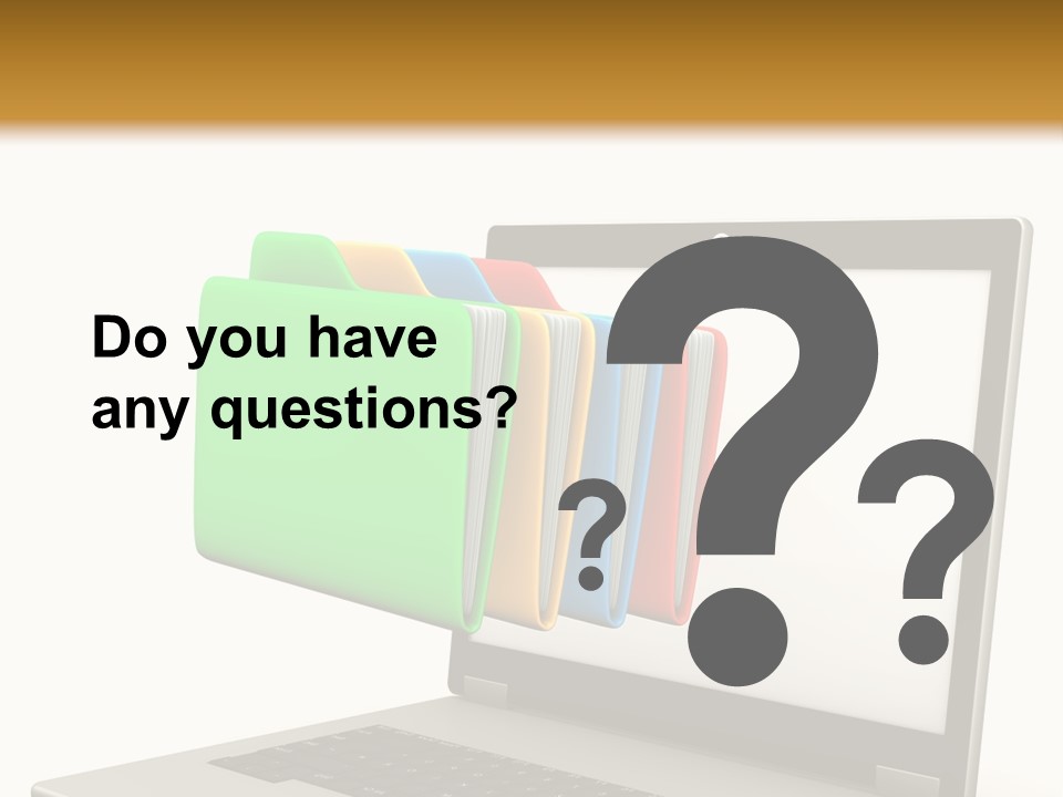 Internet Computer Yellow PowerPoint Template