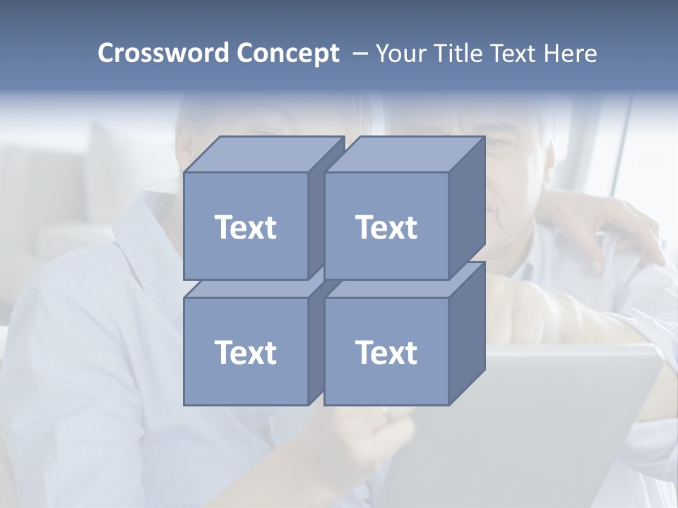 Smile Pda Senior Couple PowerPoint Template