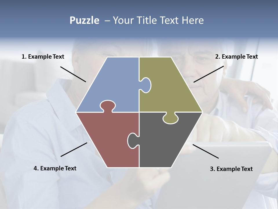 Smile Pda Senior Couple PowerPoint Template