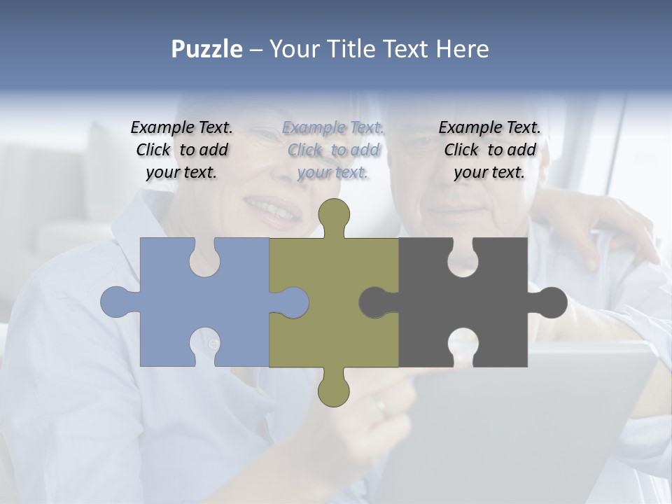 Smile Pda Senior Couple PowerPoint Template