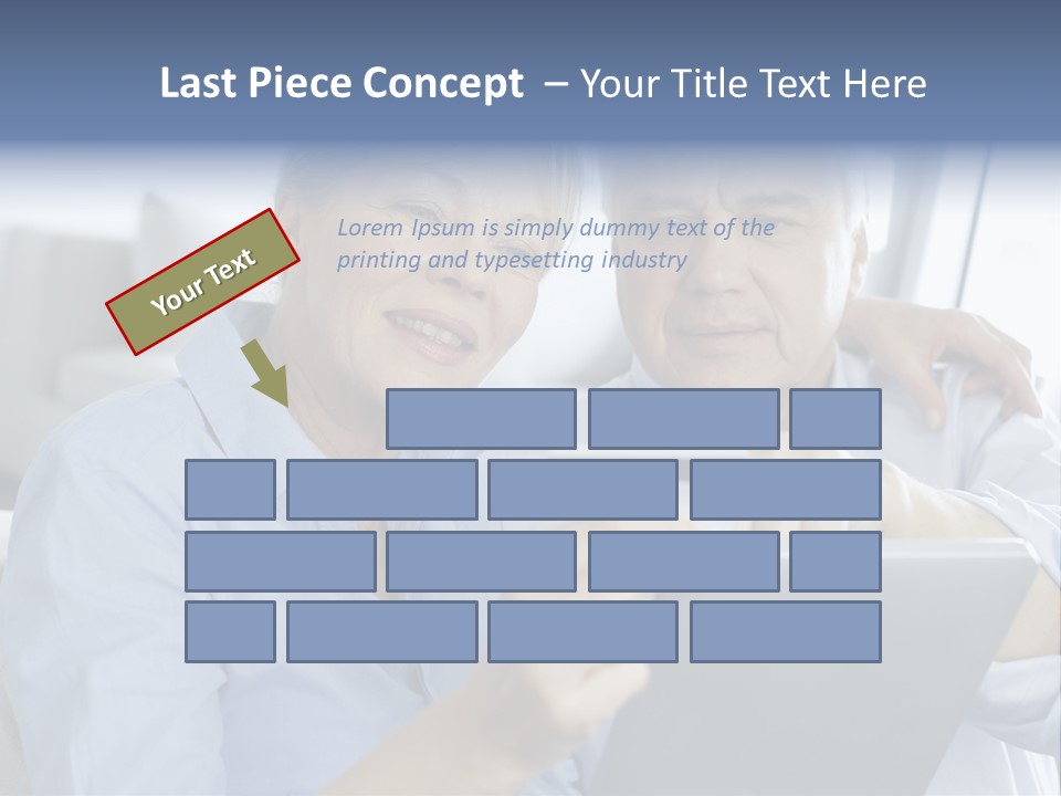 Smile Pda Senior Couple PowerPoint Template