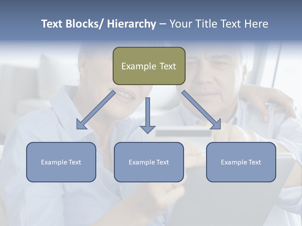 Smile Pda Senior Couple PowerPoint Template