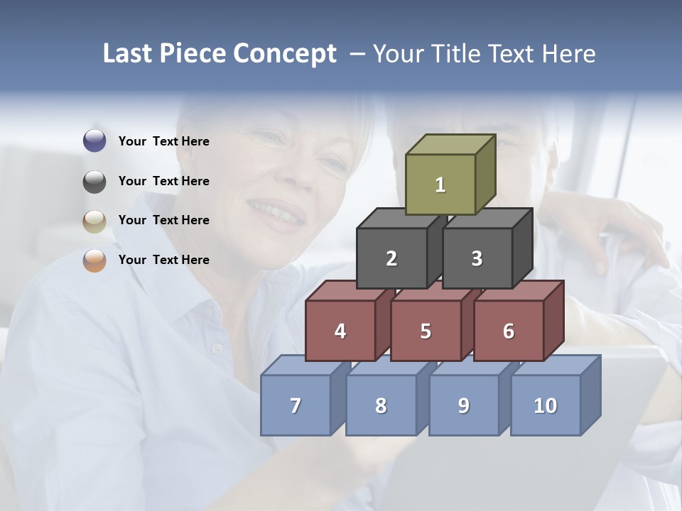 Smile Pda Senior Couple PowerPoint Template