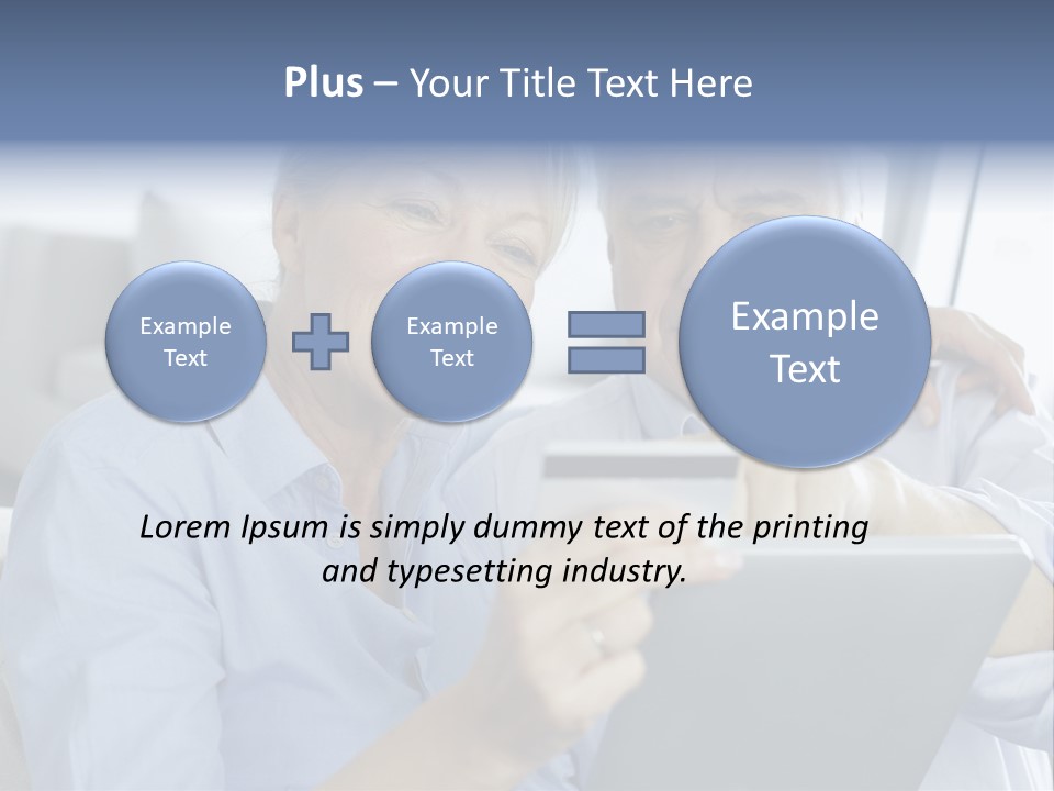 Smile Pda Senior Couple PowerPoint Template