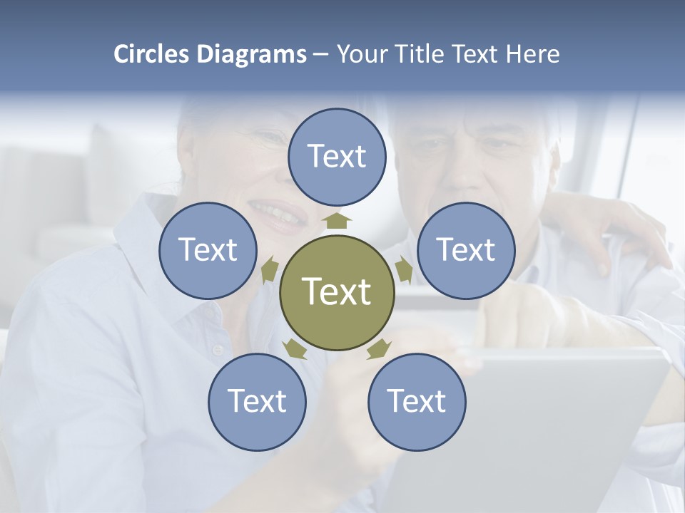 Smile Pda Senior Couple PowerPoint Template