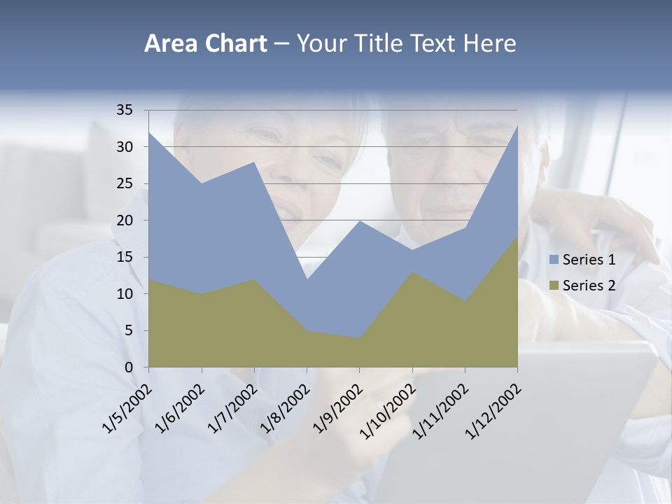 Smile Pda Senior Couple PowerPoint Template