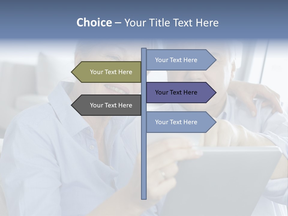 Smile Pda Senior Couple PowerPoint Template