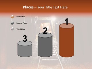 Stone Miner Train PowerPoint Template